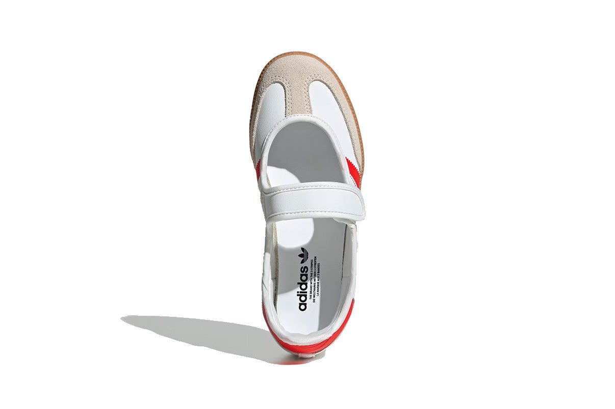 Tenis Adidas Samba Jane White Red Gum Branco