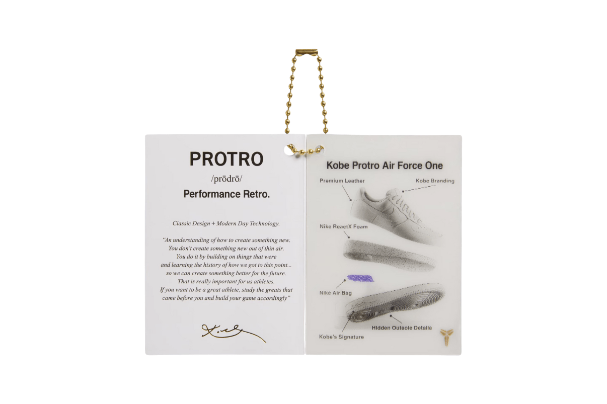 Tênis Nike Air Force 1 Low Protro Kobe Bryant Mamba Mentality Amarelo