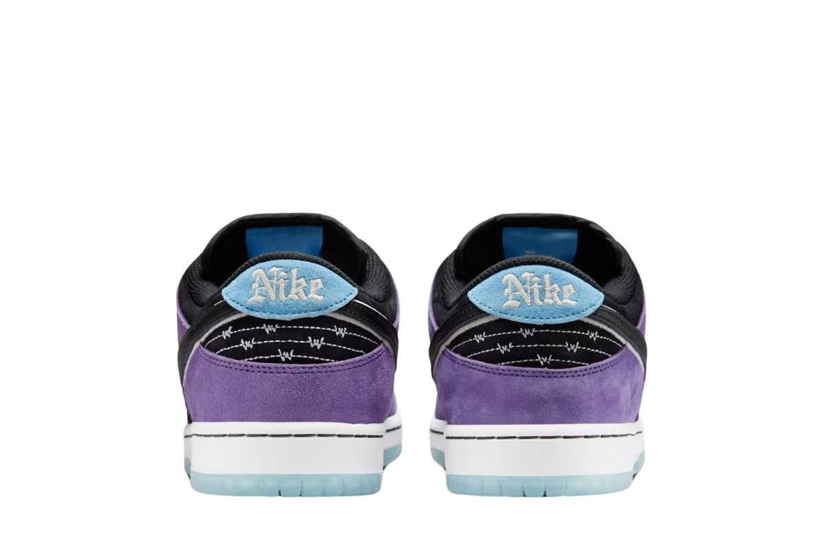 Tênis Nike SB Dunk Low Pro x Hayley Wilson Black and Court Purple Roxo