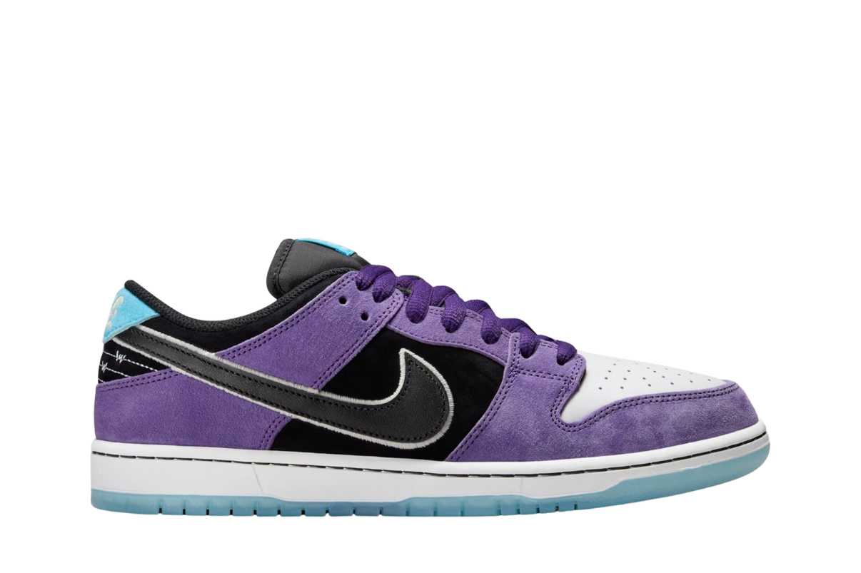 Tênis Nike SB Dunk Low Pro x Hayley Wilson Black and Court Purple Roxo