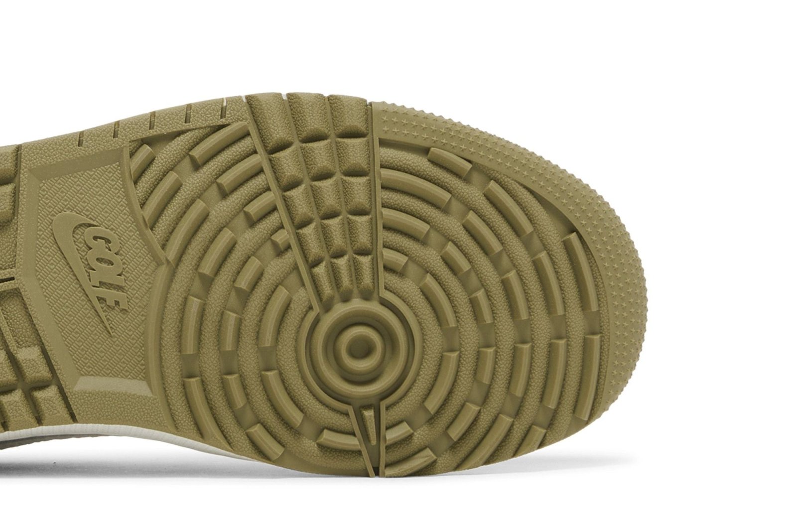Tênis Travis Scott x Air Jordan 1 Low Golf Neutral Olive Verde