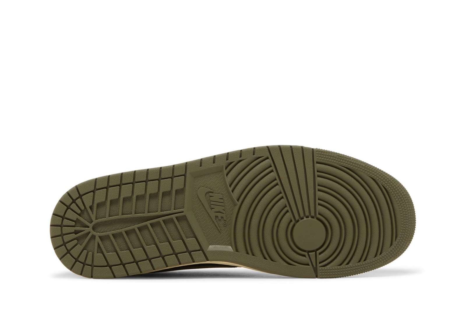 Tênis Travis Scott x Nike Air Jordan 1 Retro Low OG SP Olive Branco
