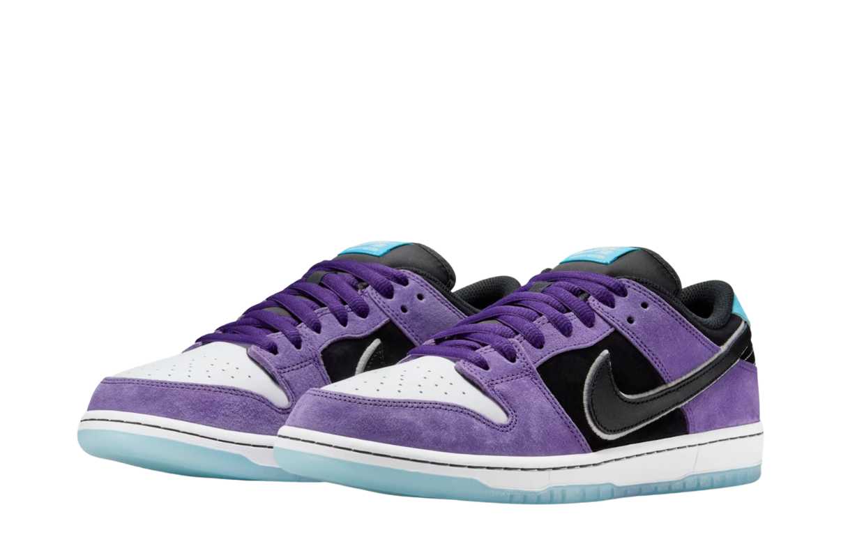 Tênis Nike SB Dunk Low Pro x Hayley Wilson Black and Court Purple Roxo