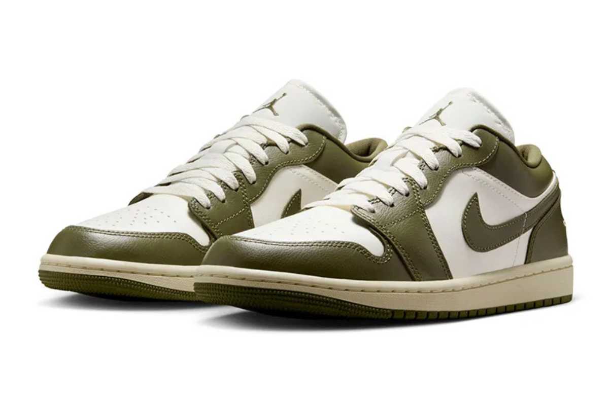 Air Jordan 1 Low Medium Olive Verde