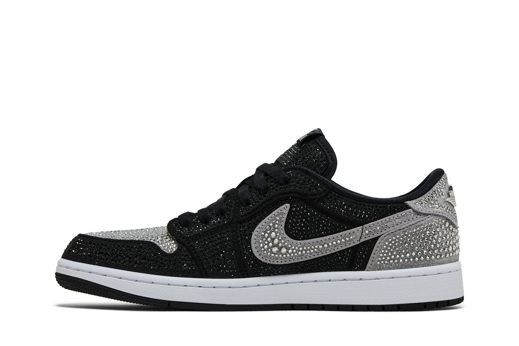 Tênis Swarovski x Air Jordan 1 Retro Low OG 'Shadow' Cinza