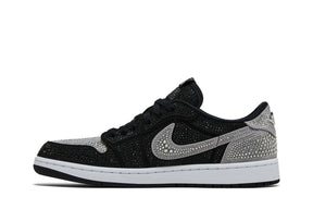 Tênis Swarovski x Air Jordan 1 Retro Low OG 'Shadow' Cinza
