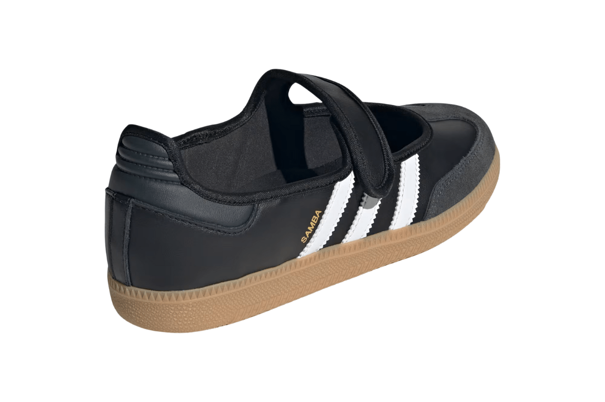 Tênis Adidas Samba Jane 'Black White Gum' Preto