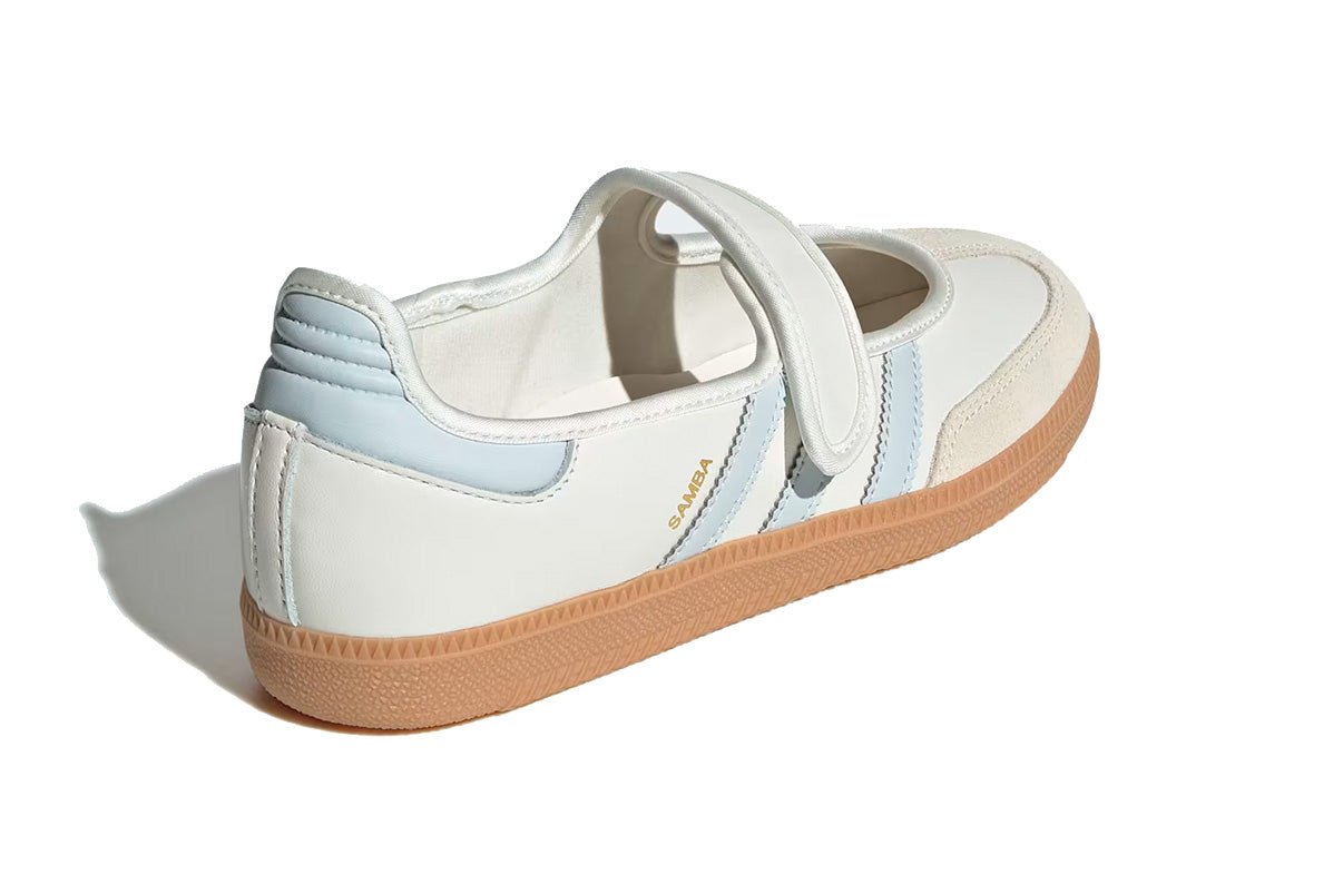 Tênis Adidas Samba Jane White Blue Gum Branco