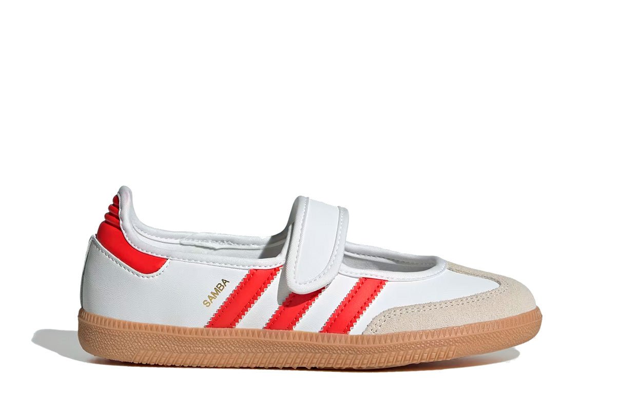 Tenis Adidas Samba Jane White Red Gum Branco