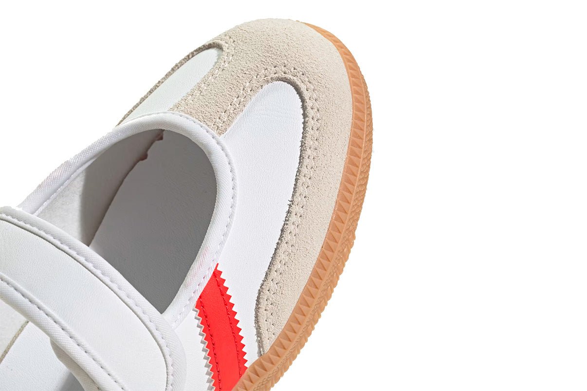 Tenis Adidas Samba Jane White Red Gum Branco