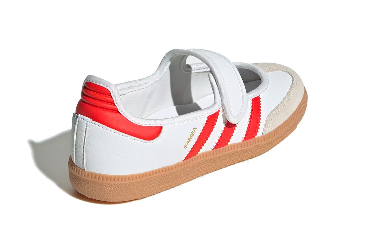 Tenis Adidas Samba Jane White Red Gum Branco