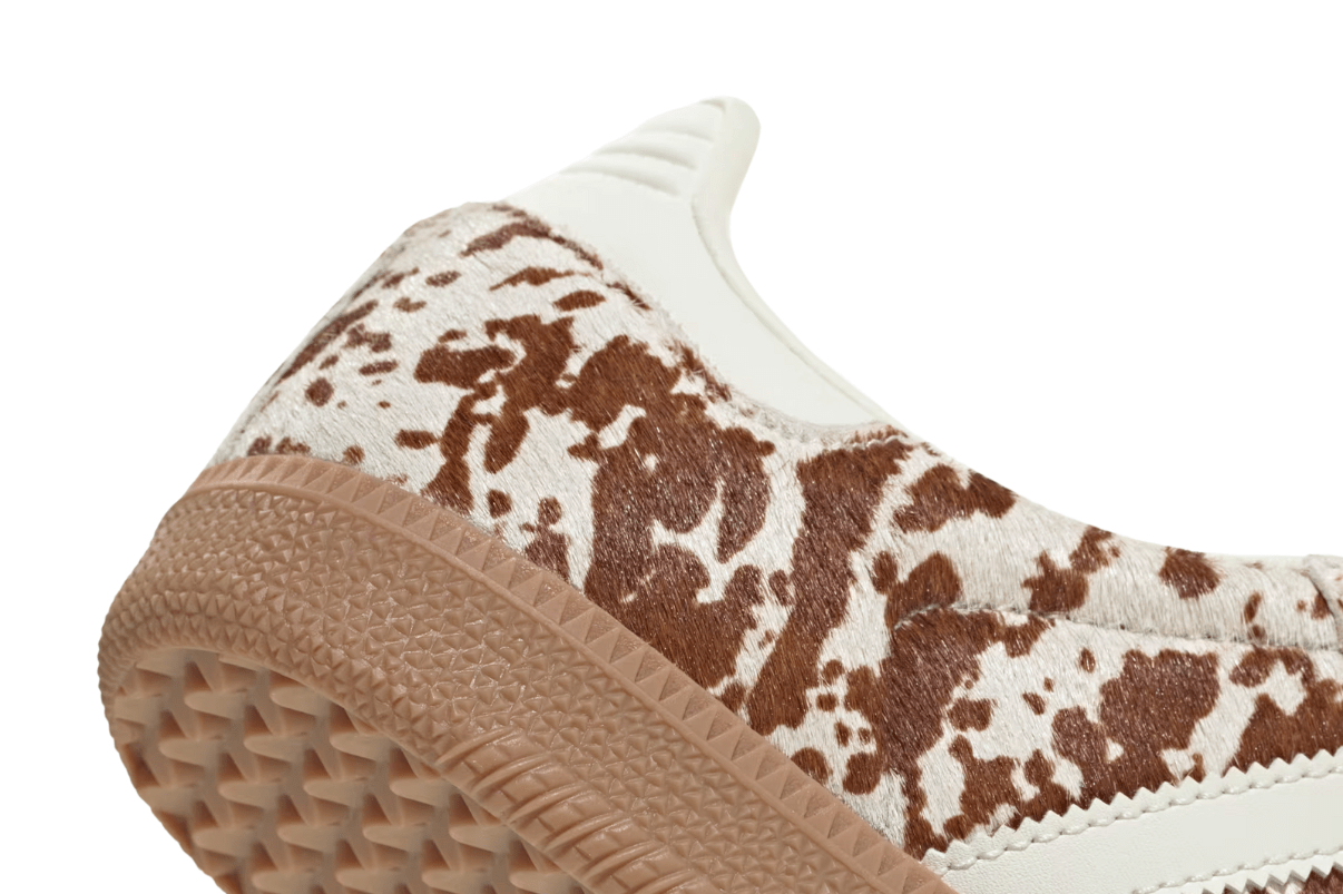 Tênis Adidas Samba LT Cow Print Brown White Marrom