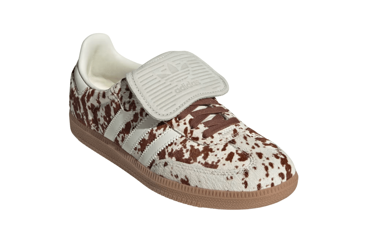 Tênis Adidas Samba LT Cow Print Brown White Marrom
