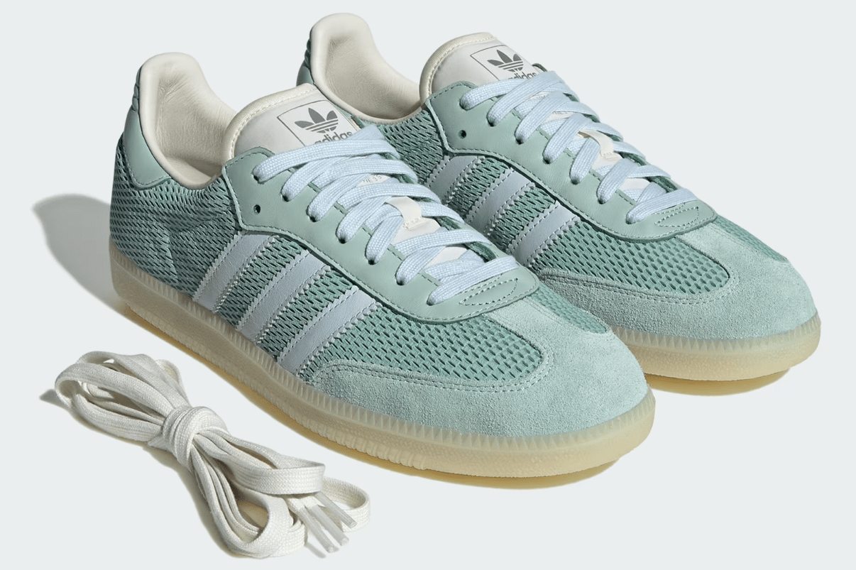 Tênis Adidas Samba OG Hazy Green Sky Tint Verde