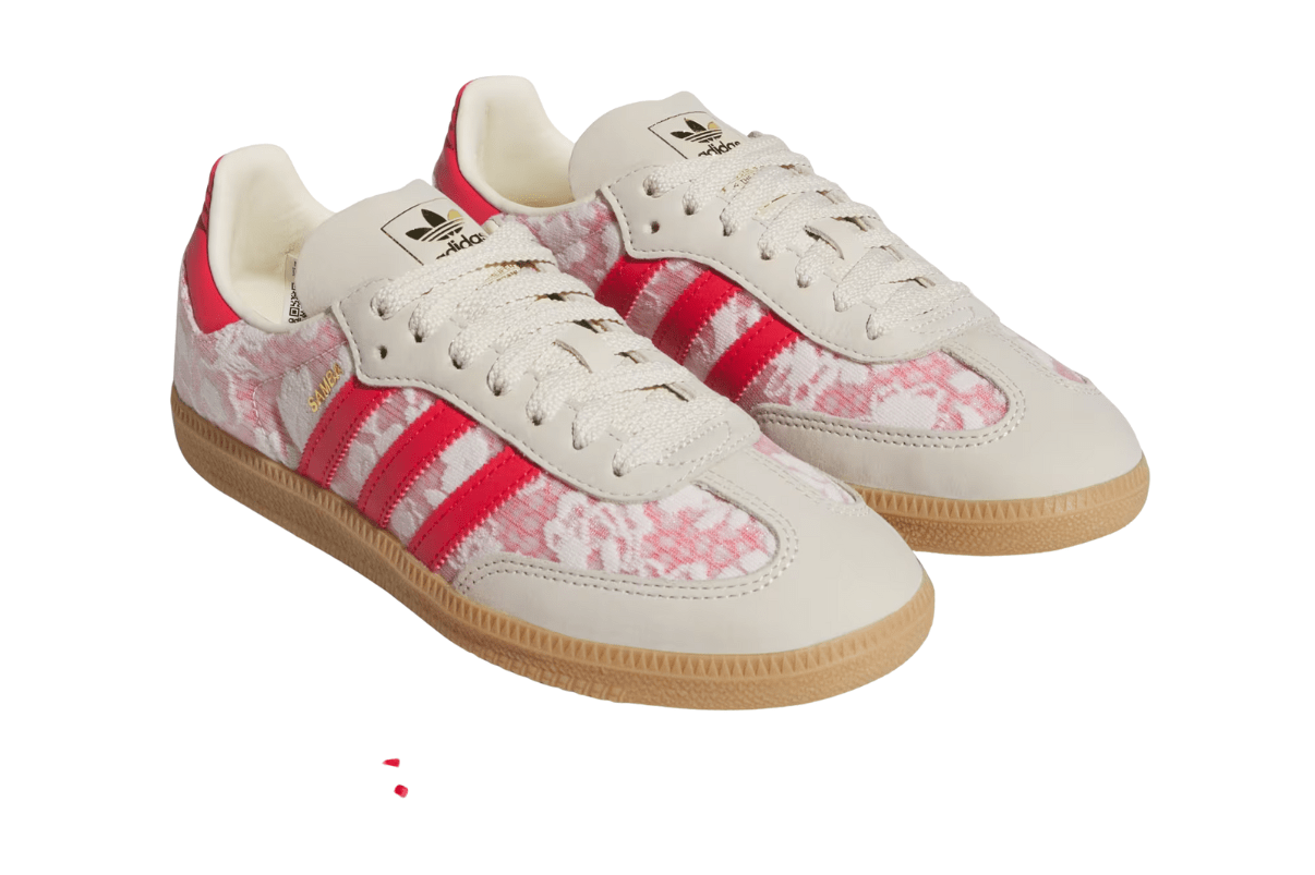 Tênis Adidas Samba OG Liberty London Better Scarlet Branco