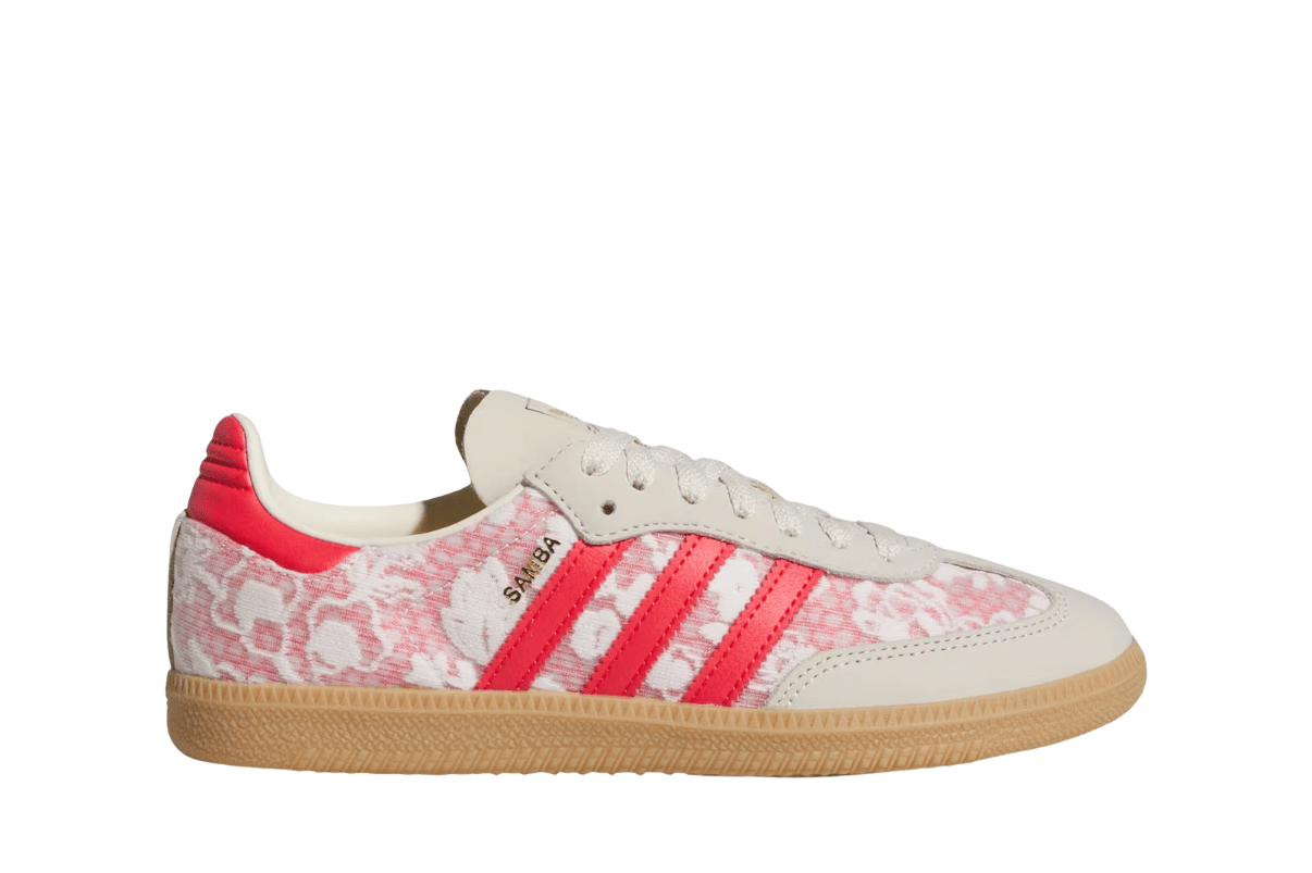 Tênis Adidas Samba OG Liberty London Better Scarlet Branco