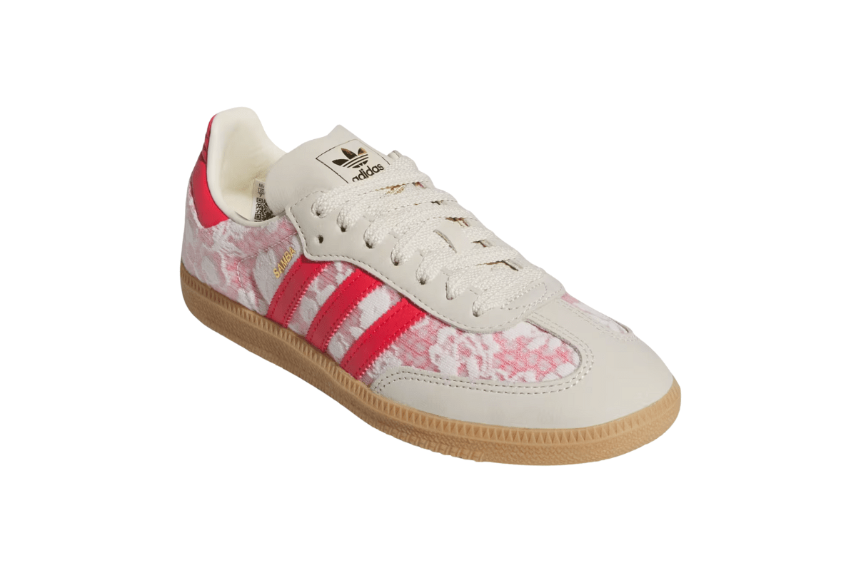 Tênis Adidas Samba OG Liberty London Better Scarlet Branco