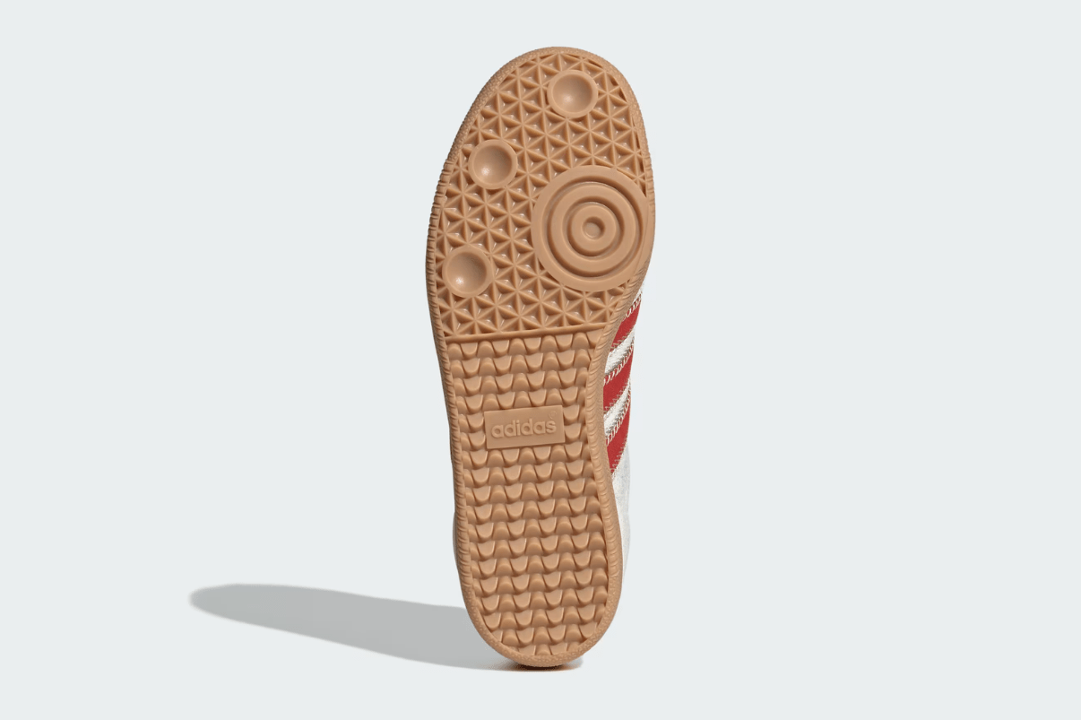 Tênis Adidas Samba OG Pony Hair Wonder Beige Better Scarlet Branco