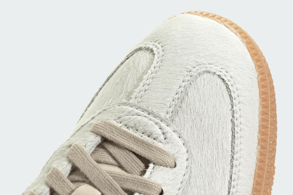 Tênis Adidas Samba OG Pony Hair Wonder Beige Better Scarlet Branco