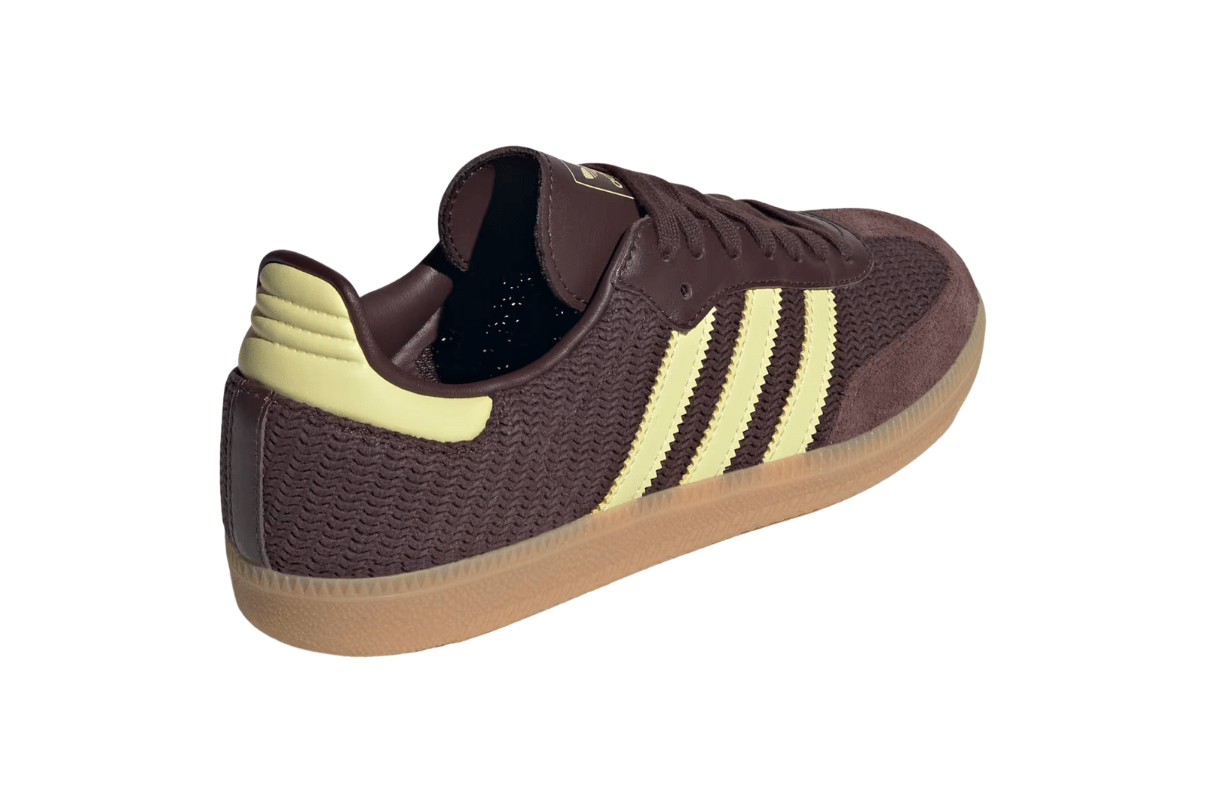 Tênis Adidas Samba OG Shadow Brown Powder Yellow Marrom