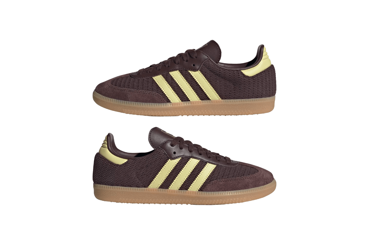 Tênis Adidas Samba OG Shadow Brown Powder Yellow Marrom