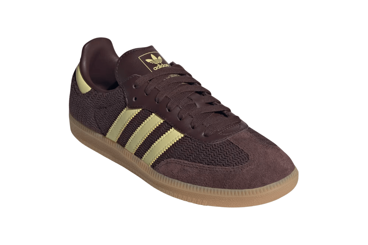 Tênis Adidas Samba OG Shadow Brown Powder Yellow Marrom