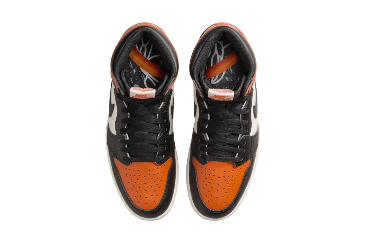 Tênis Air Jordan 1 High OG Shattered Backboard Laranja