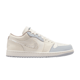 Tênis Air Jordan 1 Low Sail Soft Pearl Sequins Bege