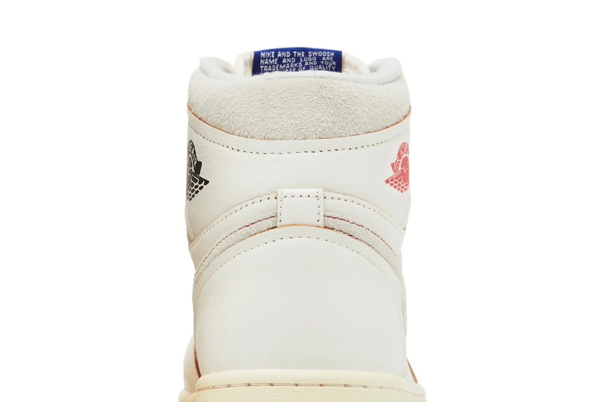 Tênis Air Jordan 1 Retro High Rare Air Sail Cinnabar Bege