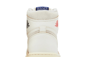 Tênis Air Jordan 1 Retro High Rare Air Sail Cinnabar Bege