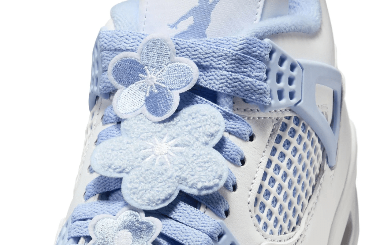 Tênis Air Jordan 4 Retro Forget Me Not Azul