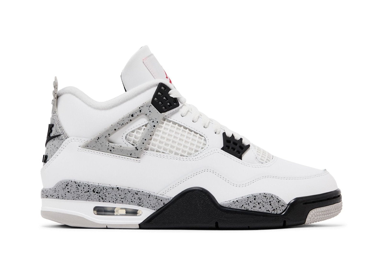Tênis Air Jordan 4 Retro OG Nike White Cement Couro Branco