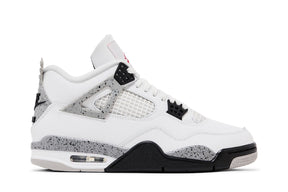 Tênis Air Jordan 4 Retro OG Nike White Cement Couro Branco