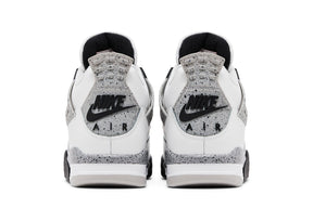 Tênis Air Jordan 4 Retro OG Nike White Cement Couro Branco