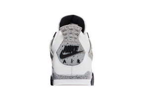 Tênis Air Jordan 4 Retro OG Nike White Cement Couro Branco