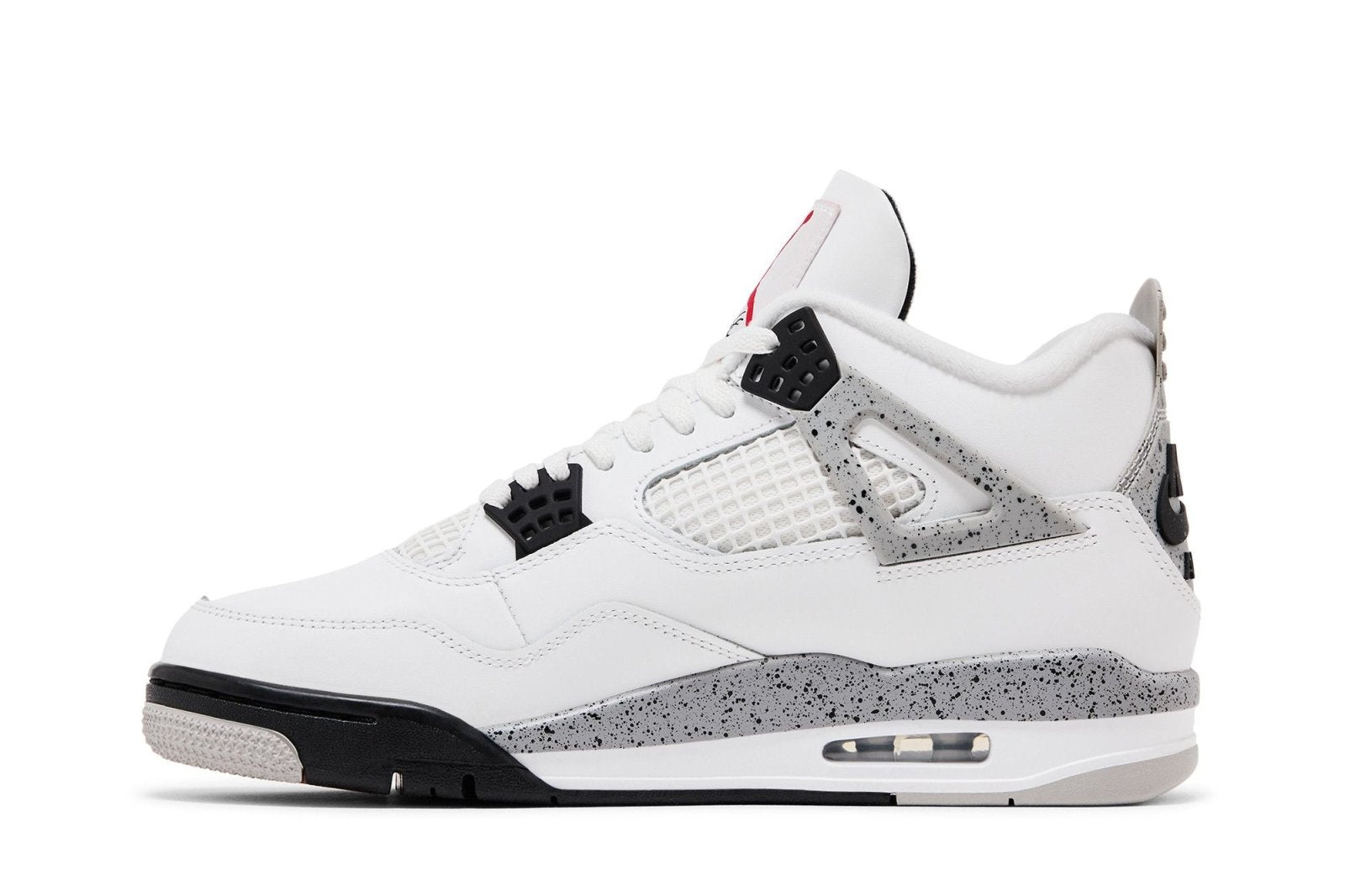 Tênis Air Jordan 4 Retro OG Nike White Cement Couro Branco