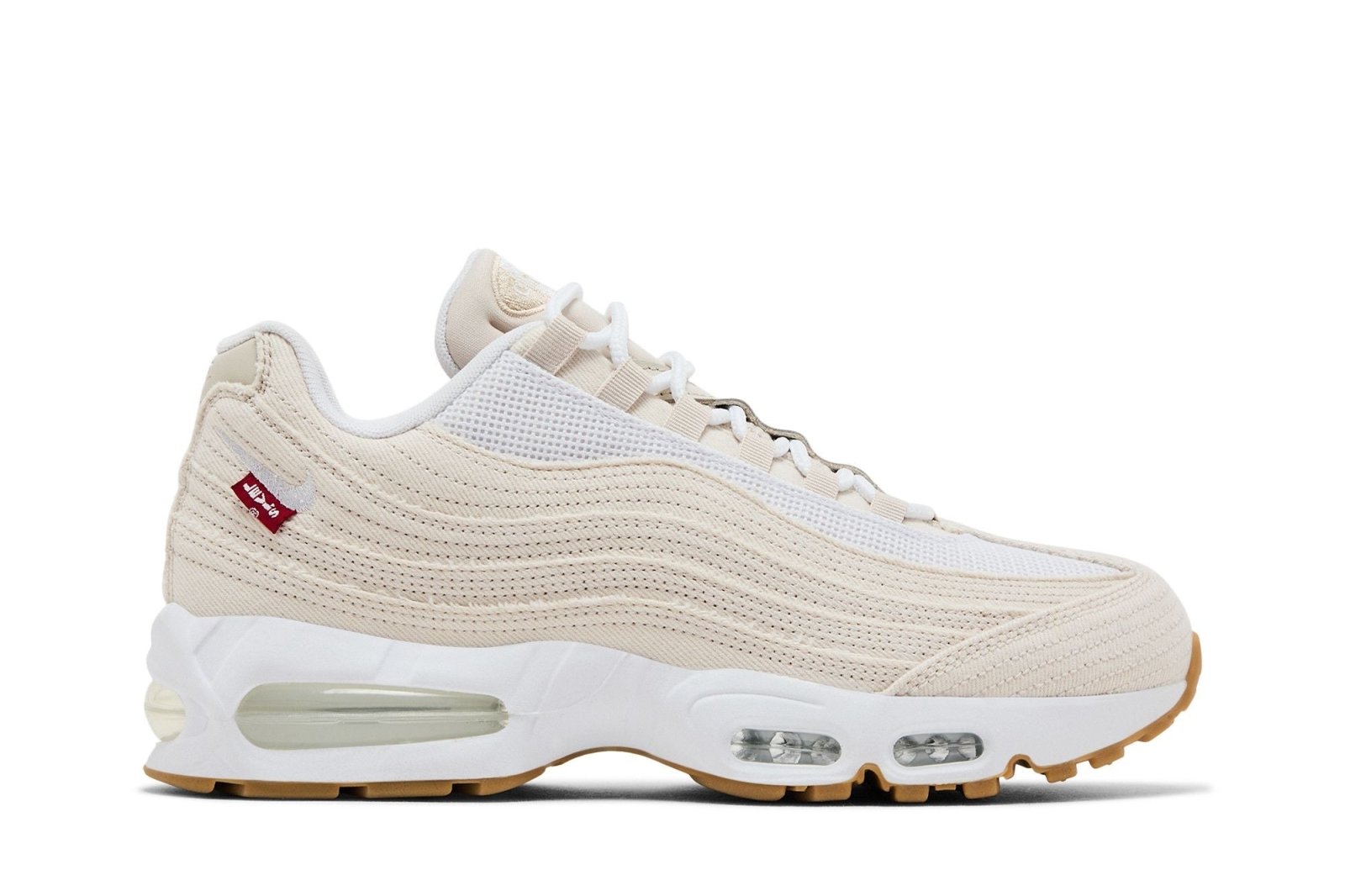 Tênis Levi's x Nike Air Max 95 OG Light Orewood Brown Denim Branco