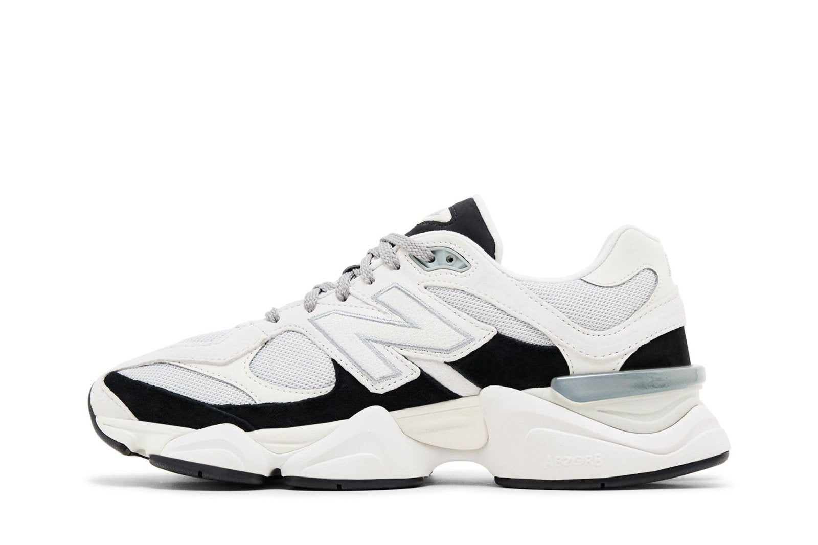 Tênis New Balance 9060 Reflection Black Suede Branco