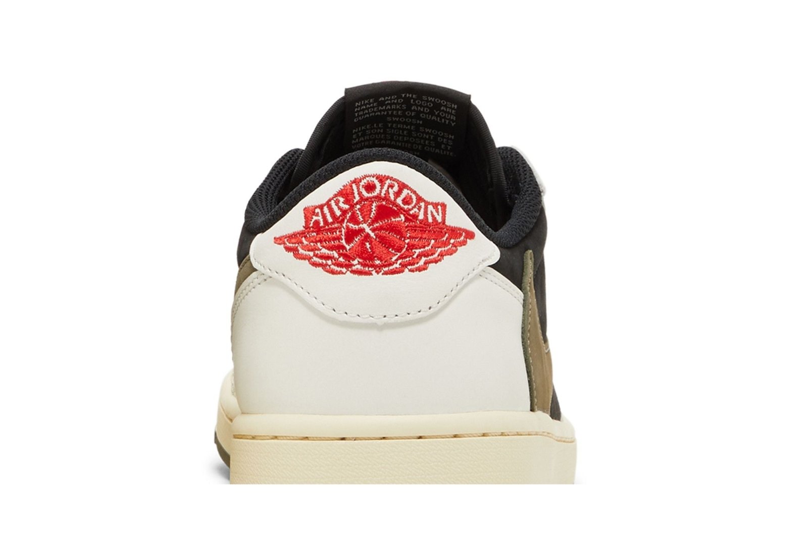 Tênis Travis Scott x Nike Air Jordan 1 Retro Low OG SP Olive Branco